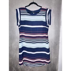 Rebecca Minkoff Tambourine Professional Business Preppy Stripe Cap Sleeves Dress